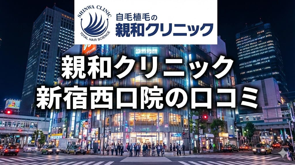 自毛植毛・親和クリニック新宿西口院の口コミ＆評判！【東京都新宿区】